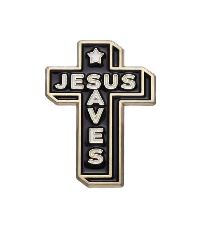 Jesus Saves (pin)